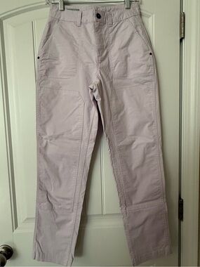 Stio Women’s Rivet Twill Carpenter Pant -Light Lavender Purple-size 4